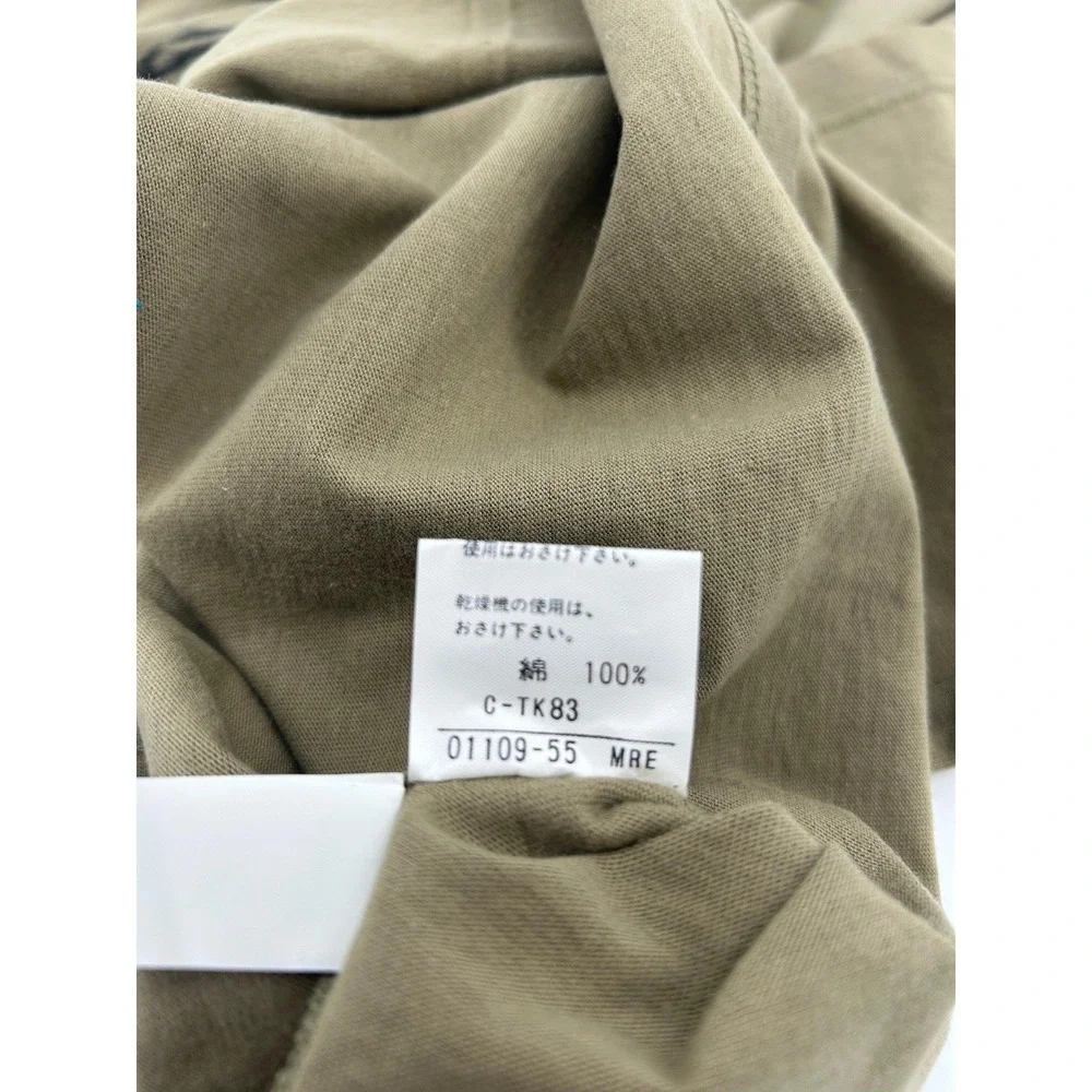 Evex By Krizia Vintage Men's T-shirt Size 40 Tiger‎ Sand Green